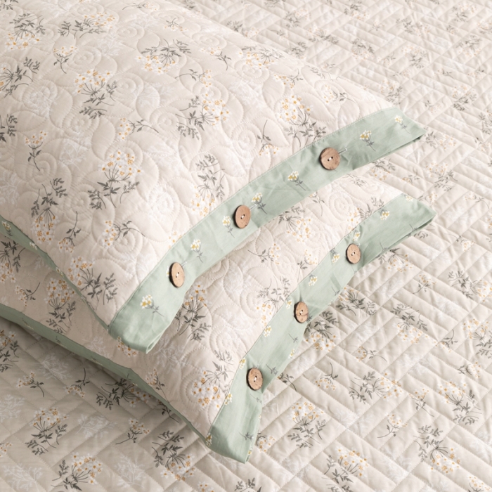 91家纺网 家纺一手货源 找家纺 （总）优乐家纺 2023新款全棉印花绗绣系列2 单枕套