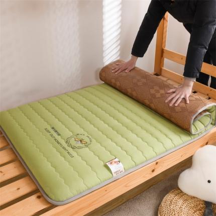 金圣伦 2023新款冰藤双面可用床垫学生垫 冰藤-波纹绿