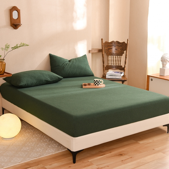 91家纺网 家纺一手货源 找家纺 总 甜之梦2025针织棉拼色单床笠(任何尺寸都可以定制+可接异型缺角）