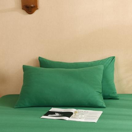 91家纺网 家纺一手货源 找家纺 甜之梦家纺 2025新款针织棉拼色单品枕套 草绿