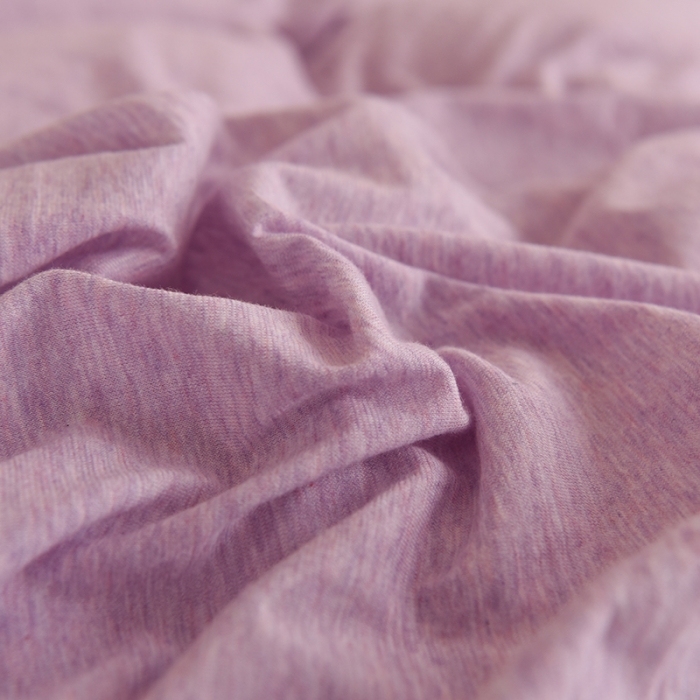 91家纺网 家纺一手货源 找家纺 甜之梦 2025新款针织棉拼色四件套(任何尺寸都可以定制) 紫色