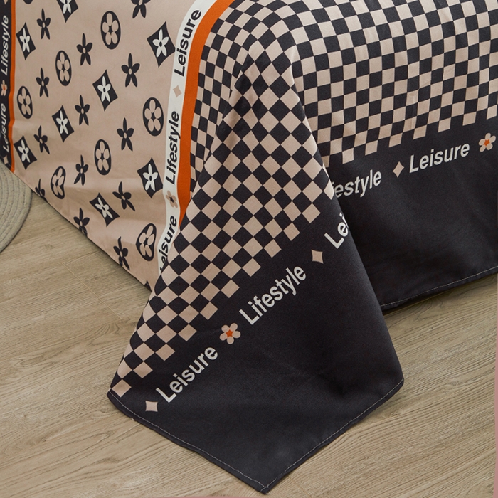 91家纺网 家纺一手货源 找家纺 金丝兔25新款植物羊绒加厚磨毛印花四件套全年供货量大可送 皇家盛世咖