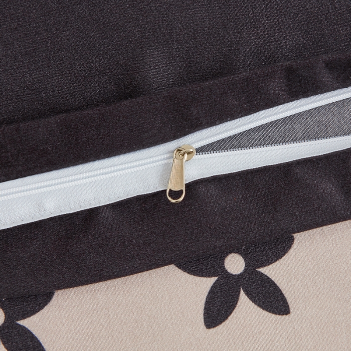 91家纺网 家纺一手货源 找家纺 金丝兔25新款植物羊绒加厚磨毛印花四件套全年供货量大可送 皇家盛世咖