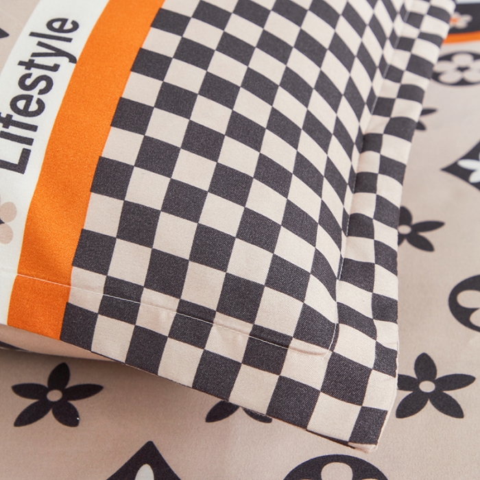 91家纺网 家纺一手货源 找家纺 金丝兔25新款植物羊绒加厚磨毛印花四件套全年供货量大可送 皇家盛世咖