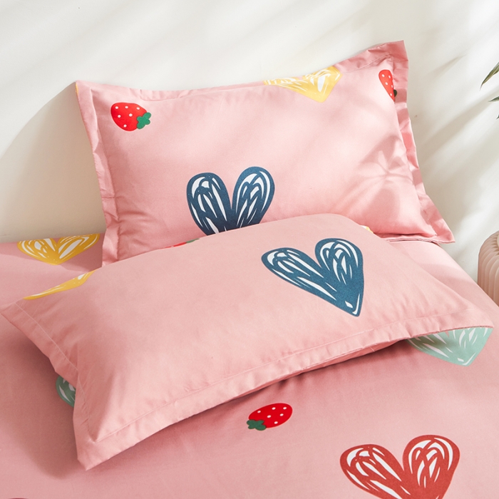 91家纺网 家纺一手货源 找家纺 金丝兔25新款植物羊绒加厚磨毛印花四件套全年供货量大可送 甜甜爱