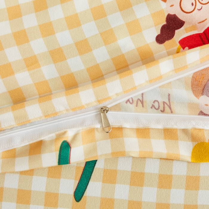 91家纺网 家纺一手货源 找家纺 金丝兔25新款植物羊绒加厚磨毛印花四件套全年供货量大可送 向阳花开