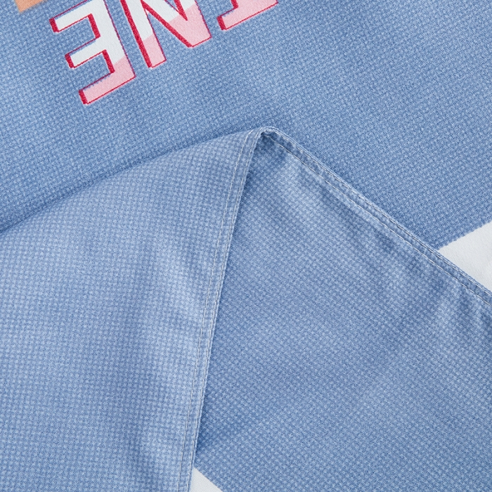 91家纺网 家纺一手货源 找家纺 金丝兔 2023新款直播爆款植物羊绒高克重磨毛印花单被套 快乐周末