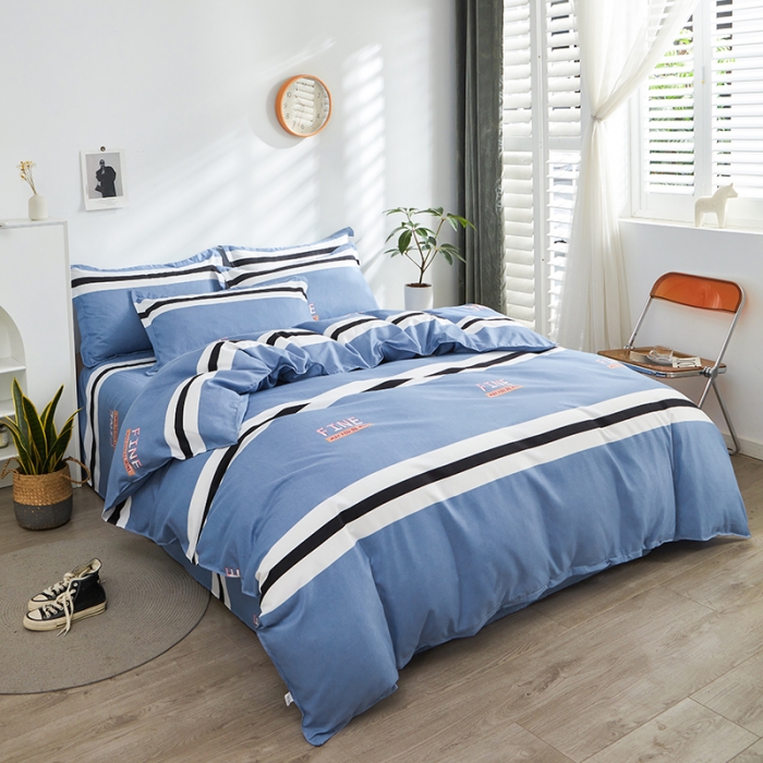 91家纺网 家纺一手货源 找家纺 金丝兔 2023新款直播爆款植物羊绒高克重磨毛印花单被套 快乐周末