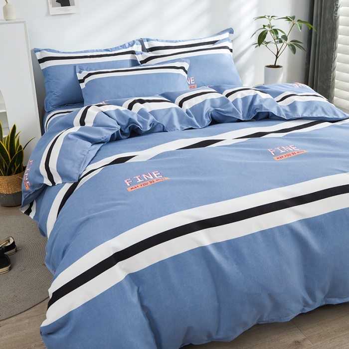 91家纺网 家纺一手货源 找家纺 金丝兔 2023新款直播爆款植物羊绒高克重磨毛印花单被套 快乐周末