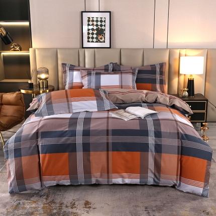 91家纺网 家纺一手货源 找家纺 （总）富之航  2023新款13372全棉四件套纯棉复古花园小清新