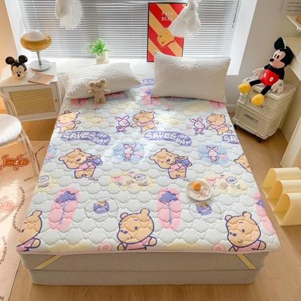 迪士尼家居 2023新款针织乳胶床垫供传统电商蜜罐维尼熊