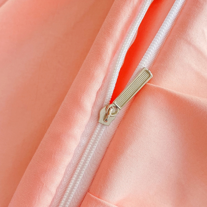 91家纺网 家纺一手货源 找家纺 梦之岛 2023新款韩版无印风泡泡纱四件套 泡泡-粉色