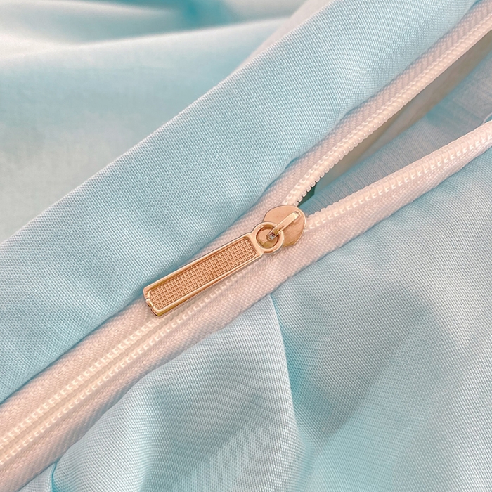 91家纺网 家纺一手货源 找家纺 梦之岛 2023新款韩版无印风泡泡纱四件套 泡泡-蓝色