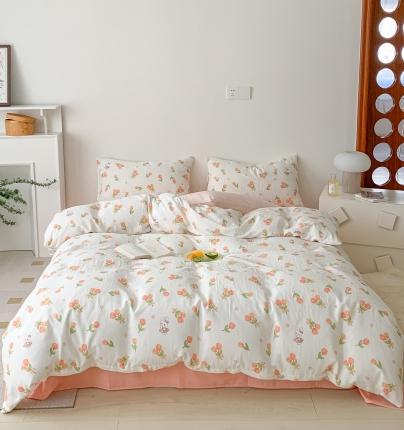 黛馨 2025新款A类小清新双层纱四件套（实拍）软萌兔