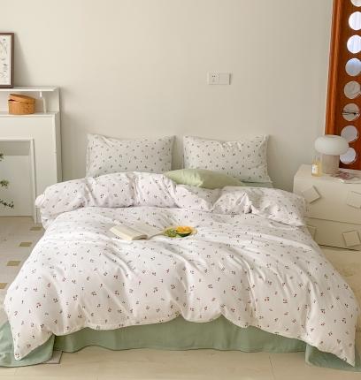 黛馨 2025新款A类小清新双层纱四件套（实拍）小樱桃