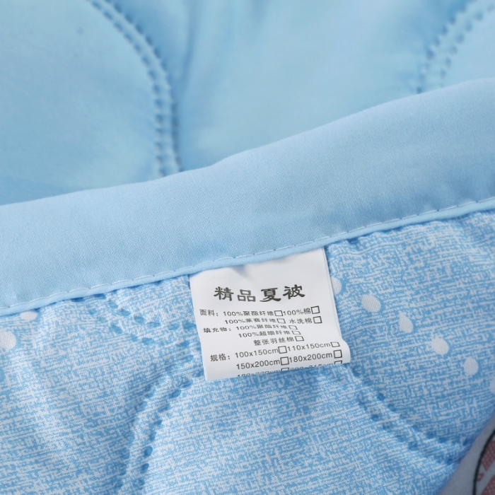 91家纺网 家纺一手货源 找家纺 被多多2023新款水洗棉印花夏凉被空调被 晨曦