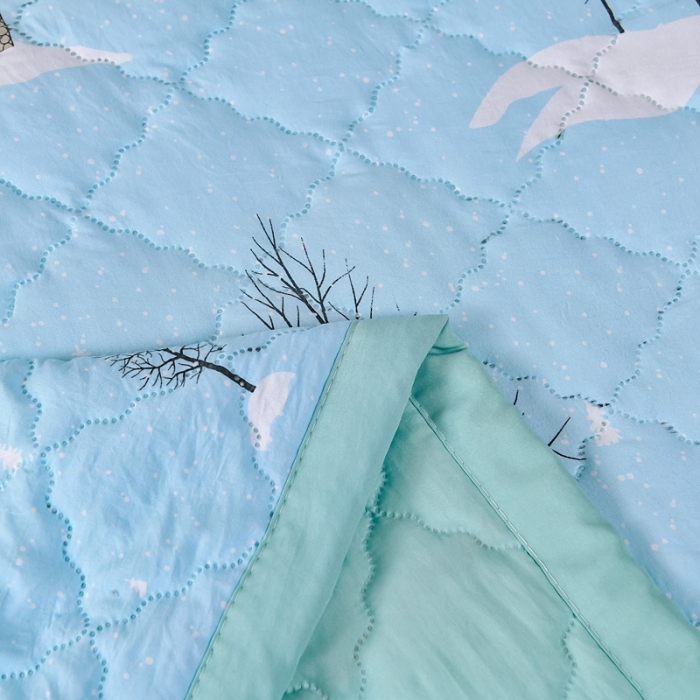 91家纺网 家纺一手货源 找家纺 被多多2023新款水洗棉印花夏凉被空调被 丛林冒险