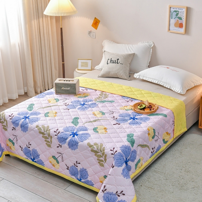 91家纺网 家纺一手货源 找家纺 被多多2023新款水洗棉印花夏凉被空调被 海底世界