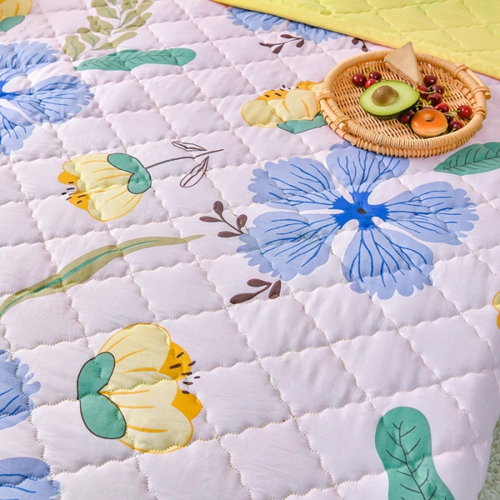 91家纺网 家纺一手货源 找家纺 被多多2023新款水洗棉印花夏凉被空调被 海底世界