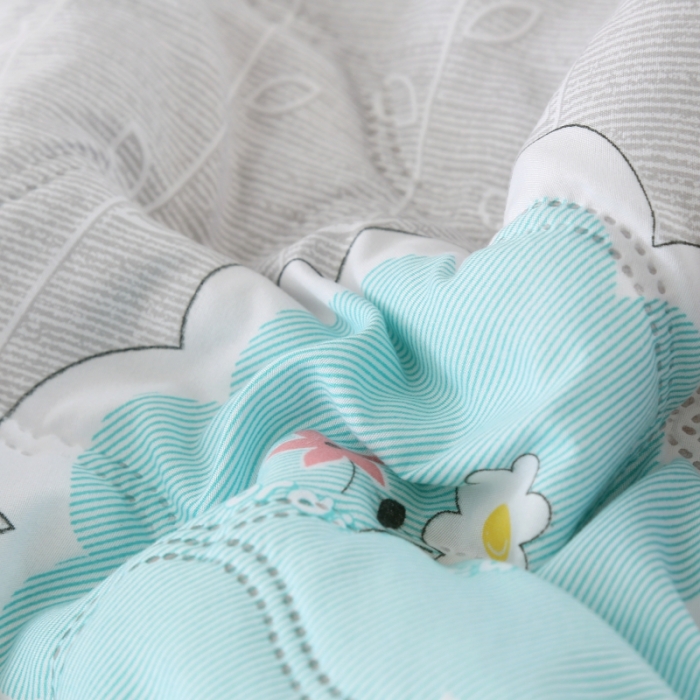 91家纺网 家纺一手货源 找家纺 被多多2023新款水洗棉印花夏凉被空调被 花样年华