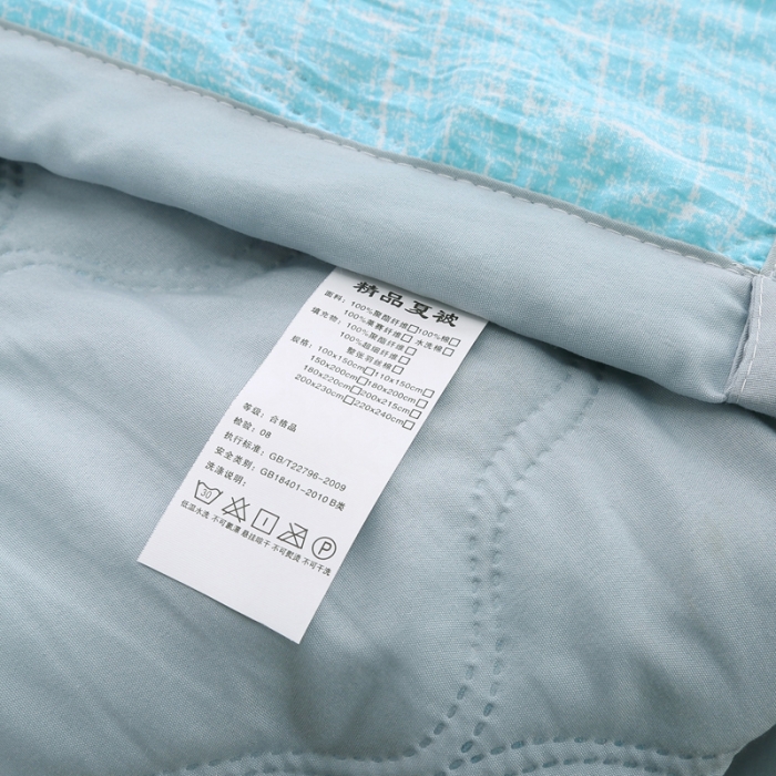 91家纺网 家纺一手货源 找家纺 被多多2023新款水洗棉印花夏凉被空调被 那年夏天