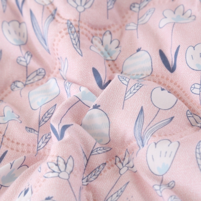 91家纺网 家纺一手货源 找家纺 被多多2023新款水洗棉印花夏凉被空调被 清新疏影