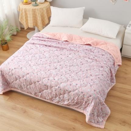 被多多2023新款水洗棉印花夏凉被空调被 清新疏影