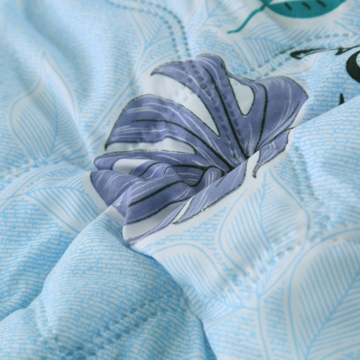 91家纺网 家纺一手货源 找家纺 被多多2023新款水洗棉印花夏凉被空调被 素菲