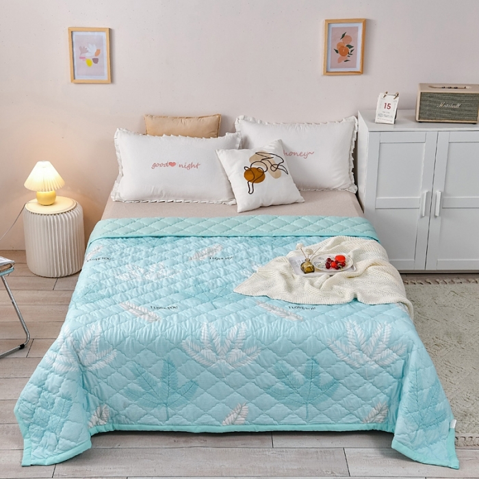 91家纺网 家纺一手货源 找家纺 被多多2023新款水洗棉印花夏凉被空调被 仲夏夜梦