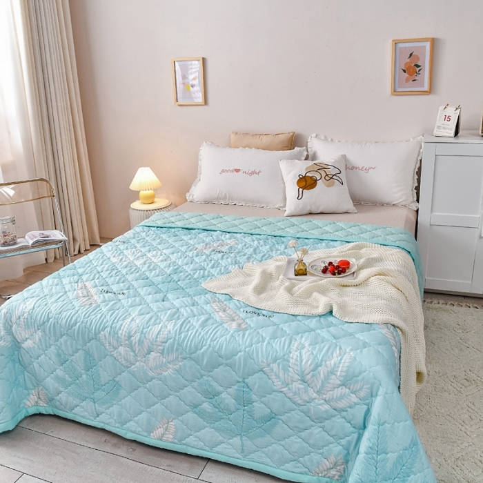 91家纺网 家纺一手货源 找家纺 被多多2023新款水洗棉印花夏凉被空调被 仲夏夜梦