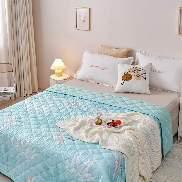 91家纺网 家纺一手货源 找家纺 被多多2023新款水洗棉印花夏凉被空调被 仲夏夜梦