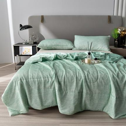 91家纺网 家纺一手货源 找家纺 （总）库里梦 2025新款网红直播A类日本科技抗菌凉感条纹冰激凌夏被