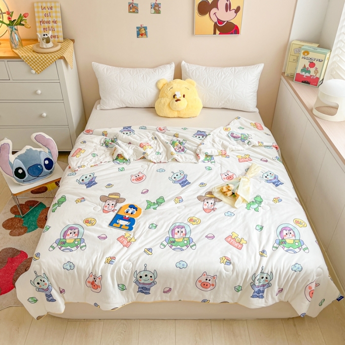 91家纺网 家纺一手货源 找家纺 （总）大彩家居 2023新款迪士尼A类针织棉夏凉被