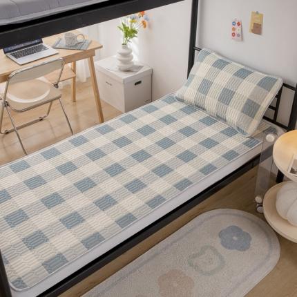 91家纺网 家纺一手货源 找家纺 （总）凌云2025新款直播爆款0.8加厚A类凉感丝学生乳胶凉席