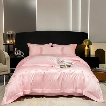 91家纺网 家纺一手货源 找家纺 （总）绒世界 2024新款水洗真丝爱媛四件套系列