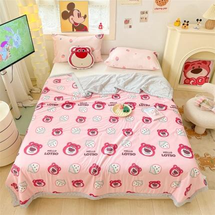 91家纺网 家纺一手货源 找家纺 （总）2023新款凉感丝豆豆夏被迪士尼凉豆豆夏凉被空调被 馨明