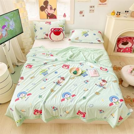 91家纺网 家纺一手货源 找家纺 （总）2023新款凉感丝豆豆夏被迪士尼凉豆豆夏凉被空调被 馨明