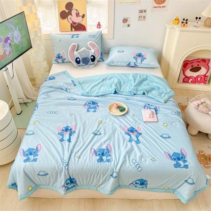 91家纺网 家纺一手货源 找家纺 （总）2023新款凉感丝豆豆夏被迪士尼凉豆豆夏凉被空调被 馨明