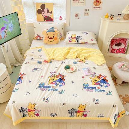 91家纺网 家纺一手货源 找家纺 （总）2023新款凉感丝豆豆夏被迪士尼凉豆豆夏凉被空调被 馨明