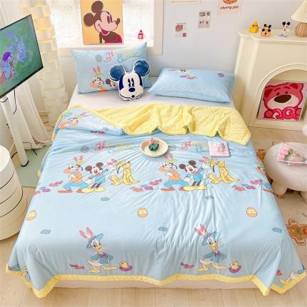 91家纺网 家纺一手货源 找家纺 （总）2023新款凉感丝豆豆夏被迪士尼凉豆豆夏凉被空调被 馨明