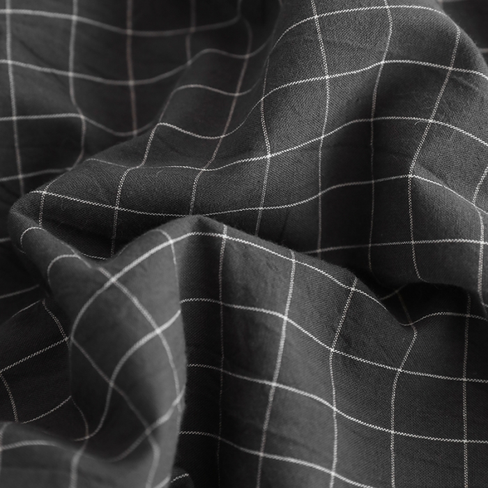 91家纺网 家纺一手货源 找家纺 寐眠 2023新款全棉色织水洗棉夏被子被芯（羽丝棉） 灰白格双拼