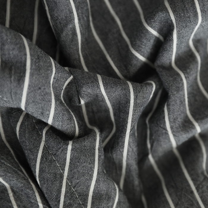 91家纺网 家纺一手货源 找家纺 寐眠 2023新款全棉色织水洗棉夏被子被芯（羽丝棉） 灰白条双拼