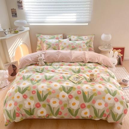 91家纺网 家纺一手货源 找家纺 总 顾里 40支13372全棉小清新系列四件套