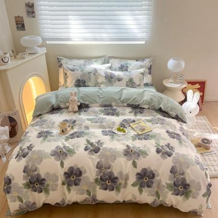 91家纺网 家纺一手货源 找家纺 总 顾里 40支13372全棉小清新系列四件套