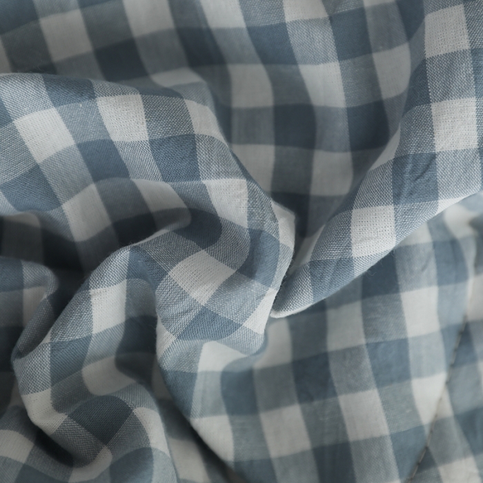 91家纺网 家纺一手货源 找家纺 寐眠 2023新款全棉色织水洗棉夏被子被芯（羽丝棉） 蓝小格