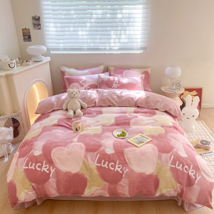 91家纺网 家纺一手货源 找家纺 总 顾里 40支13372全棉小清新系列四件套