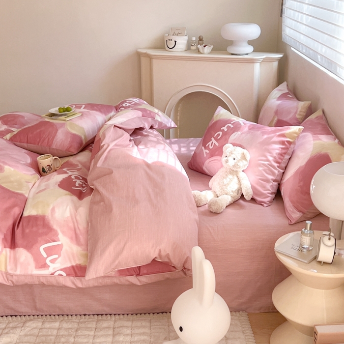 91家纺网 家纺一手货源 找家纺 总 顾里 40支13372全棉小清新系列四件套