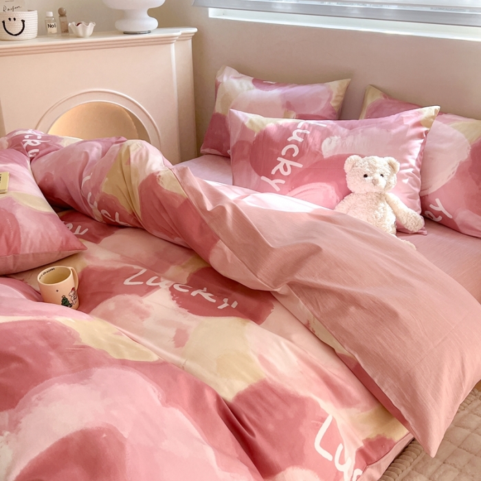 91家纺网 家纺一手货源 找家纺 总 顾里 40支13372全棉小清新系列四件套