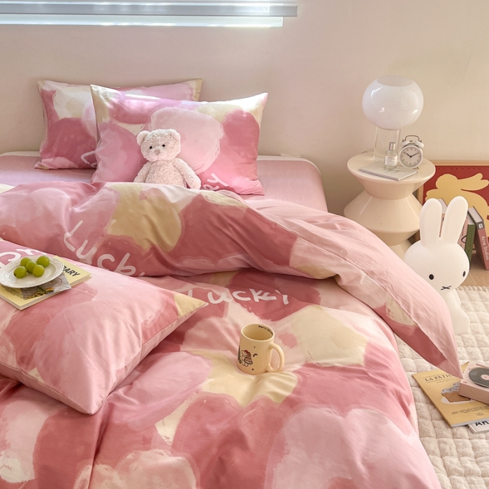 91家纺网 家纺一手货源 找家纺 总 顾里 40支13372全棉小清新系列四件套