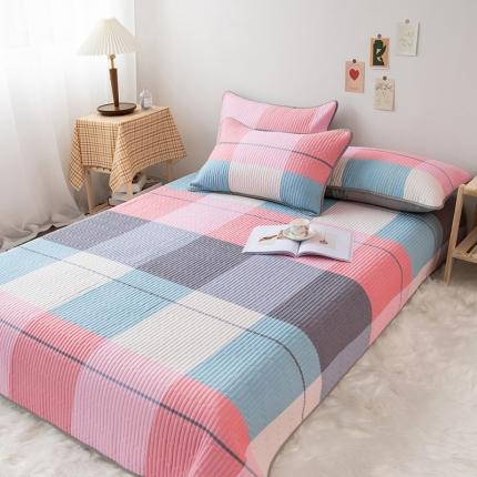 莎果 2024新款正面纯棉绗缝床盖 绅士雅居